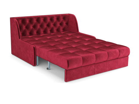 Диван Аккордеон Барон №6 бархат красный STAR VELVET 3 DARK RED