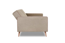 Берус трёхместный диван-релакс Рогожка UNO Beige + кант Рогожка Preston 232 арт. 4673739701126