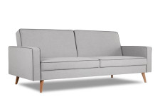 Берус трёхместный диван-релакс Рогожка UNO (Silver + кант Grey) арт. 4673739701119