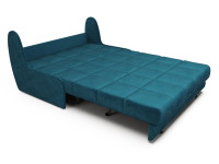 Диван Аккордеон Барон №2 бархат сине-зеленый STAR VELVET 43 BLACK GREEN