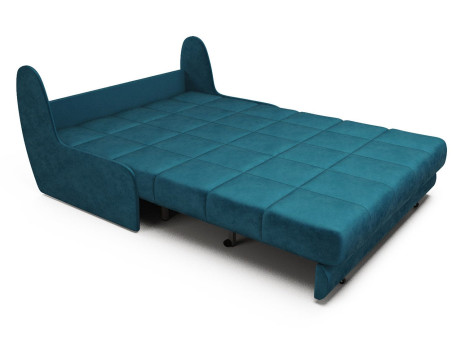 Диван Аккордеон Барон №2 бархат сине-зеленый STAR VELVET 43 BLACK GREEN