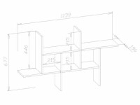 Полка книжная ПК-6 Венге