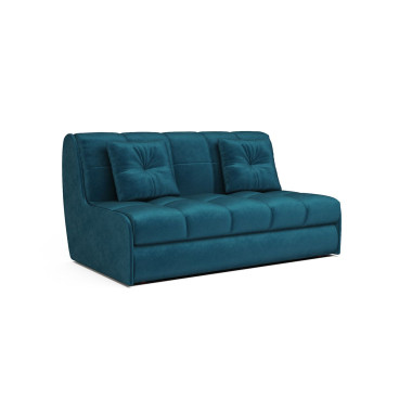 Диван Аккордеон Барон №2 бархат сине-зеленый STAR VELVET 43 BLACK GREEN