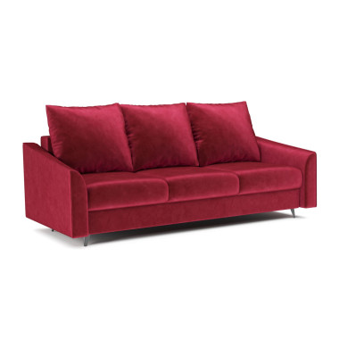 Диван Уэльс бархат красный/ STAR VELVET 3 DARK RED