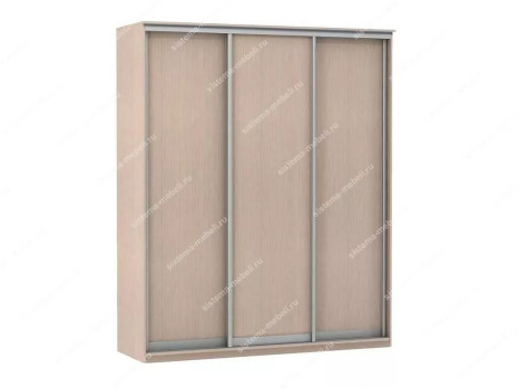 Шкаф купе Модерн 2076х450 3-х дверный 3-х секционный глухой ясень