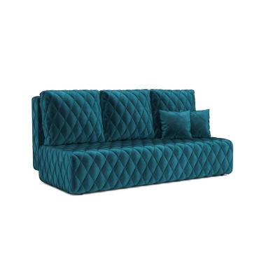Диван Роял бархат сине-зеленый STAR VELVET 43 BLACK GREEN