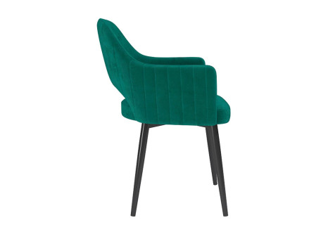 Берта Т стул велюр тенерифе изумруд / черный