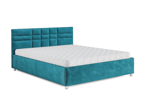 Кровать Нью-Йорк бархат сине-зеленый STAR VELVET 43 BLACK GREEN 160