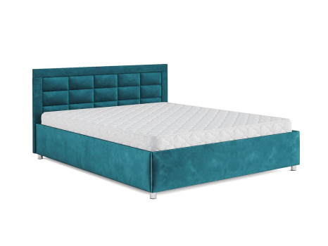 Кровать Версаль бархат сине-зеленый STAR VELVET 43 BLACK GREEN 160
