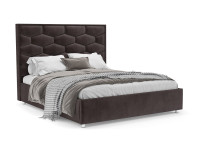 Кровать Рица бархат шоколадный STAR VELVET 60 COFFEE 160