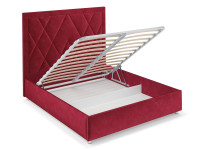 Кровать Треви бархат красный STAR VELVET 3 DARK RED 160
