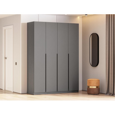 ШК 5 шкаф 1600 + полки 1 комплект / Графит