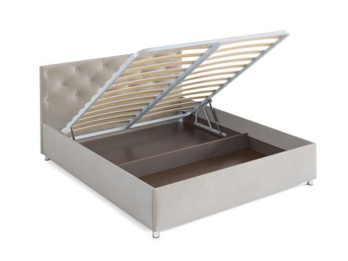 Кровать Классик бархат бежевый STAR VELVET 6 BEIGE 160