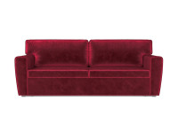 Диван Оскар бархат красный STAR VELVET 3 DARK RED