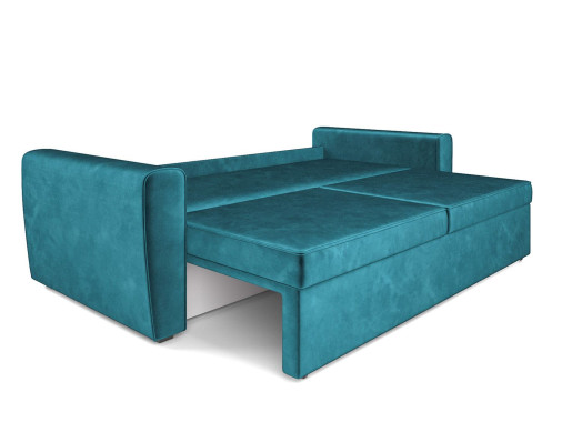 Диван Оскар бархат сине-зеленый STAR VELVET 43 BLACK GREEN