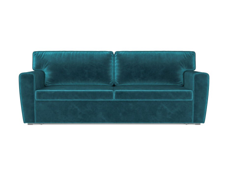 Диван Оскар бархат сине-зеленый STAR VELVET 43 BLACK GREEN