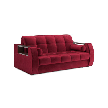 Диван Аккордеон Барон №3 бархат красный STAR VELVET 3 DARK RED