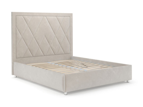 Кровать Треви бархат бежевый STAR VELVET 6 LIGHT Beige 160
