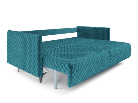 Диван Вашингтон бархат сине-зеленый STAR VELVET 43 BLACK GREEN