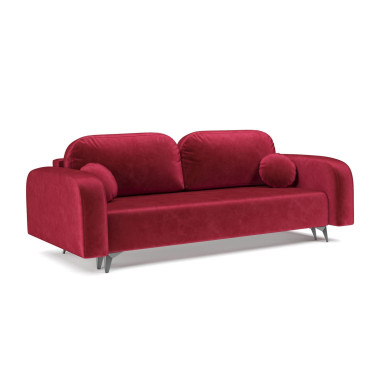 Диван Цюрих бархат красный/ STAR VELVET 3 DARK RED