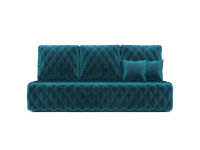 Диван Роял бархат сине-зеленый STAR VELVET 43 BLACK GREEN