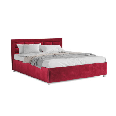 Кровать Версаль бархат красный STAR VELVET 3 DARK RED 160