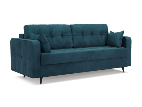 Диван Снеп бархат сине-зеленый STAR VELVET 43 BLACK GREEN