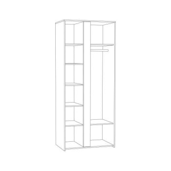 Трувор Шкаф 13.204.01 Дуб Гранж Песочный/Интра