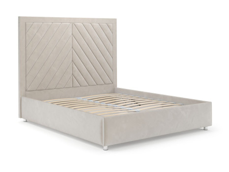 Кровать Мишель бархат бежевый STAR VELVET 6 LIGHT Beige 160