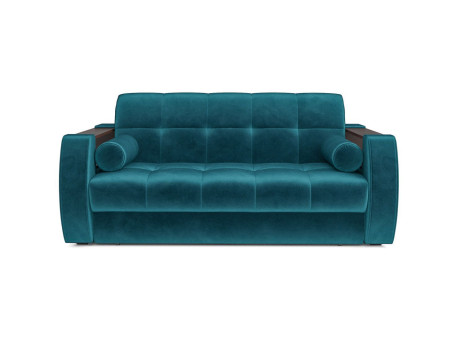 Диван Аккордеон Барон №3 бархат сине-зеленый STAR VELVET 43 BLACK GREEN