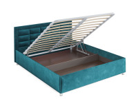 Кровать Версаль бархат сине-зеленый STAR VELVET 43 BLACK GREEN 160