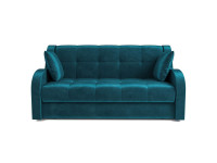 Диван Аккордеон Барон бархат сине-зеленый Star Velvet 43 Black green