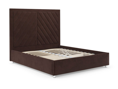 Кровать Мишель бархат шоколадный STAR VELVET 60 COFEE 160