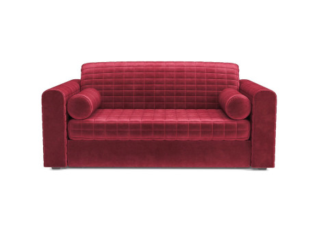 Диван Аккордеон Барон №5 бархат красный STAR VELVET 3 DARK RED