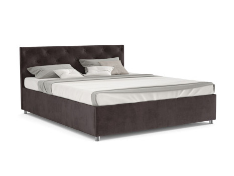 Кровать Классик бархат шоколадный STAR VELVET 60 COFFEE 160