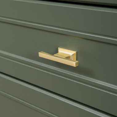 Марион комод 16.249 Дымчатый зеленый / Олива шагрень