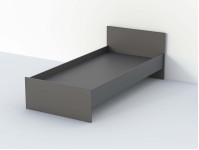 Кэт-1 кровать арт. 015 настил 0,9 - Графит