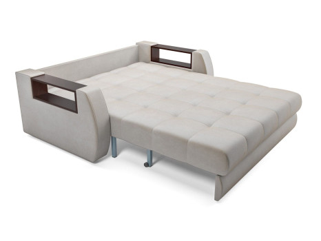 Диван Аккордеон Барон №3 бархат бежевый STAR VELVET 6 LIGHT BEIGE