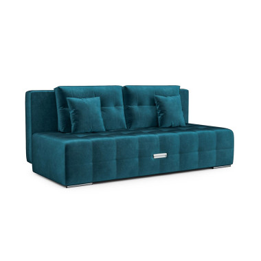 Диван Марсель №4 бархат сине-зеленый STAR VELVET 43 BLACK GREEN