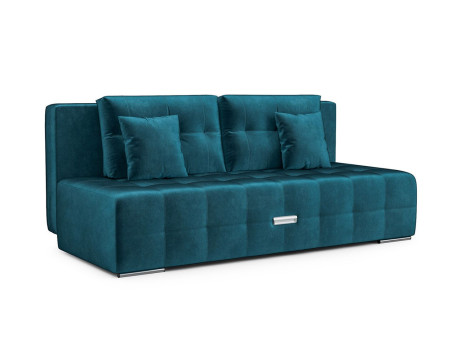 Диван Марсель №4 бархат сине-зеленый STAR VELVET 43 BLACK GREEN