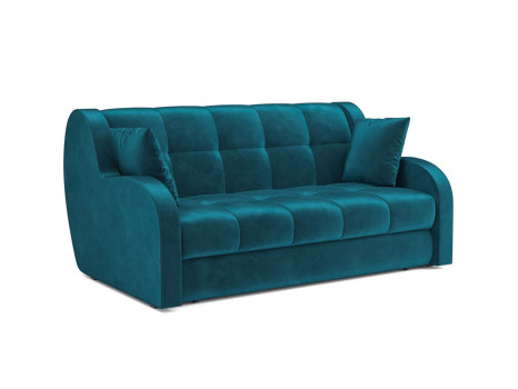Диван Аккордеон Барон бархат сине-зеленый Star Velvet 43 Black green