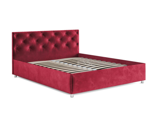 Кровать Классик бархат красный STAR VELVET 3 DARK RED 160
