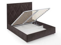Кровать Треви бархат шоколадный STAR VELVET 60 COFFEE 160