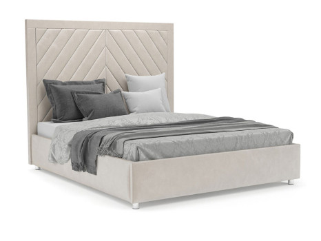 Кровать Мишель бархат бежевый STAR VELVET 6 LIGHT Beige 160