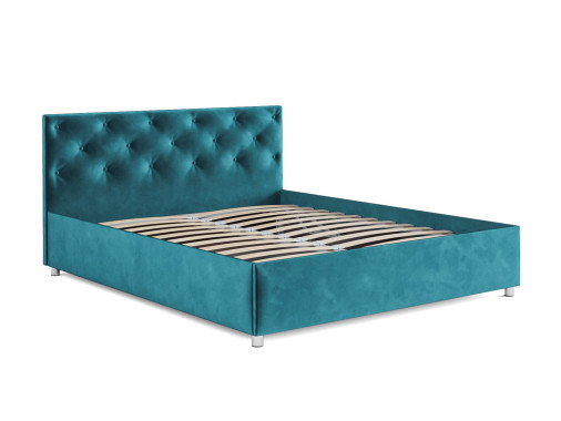 Кровать Классик бархат сине-зеленый STAR VELVET 43 BLACK GREEN 160