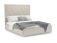 Кровать Треви бархат бежевый STAR VELVET 6 LIGHT Beige 160