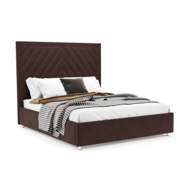 Кровать Мишель бархат шоколадный STAR VELVET 60 COFEE 160