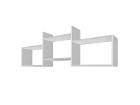 Полка навесная Кубик-6 Белый