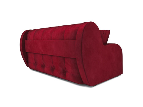 Диван Аккордеон Барон бархат красный Star Velvet 3 Dark Red
