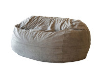 Кресло Софт 200х200 серое велюр